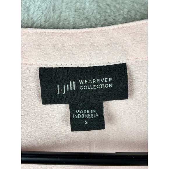 J Jill WearEver Blouse Womens Small Blush Minimalist Capsule Office Top - Picture 3 of 8